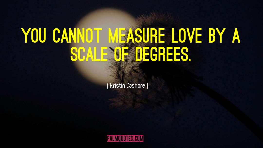 Measure Love quotes by Kristin Cashore