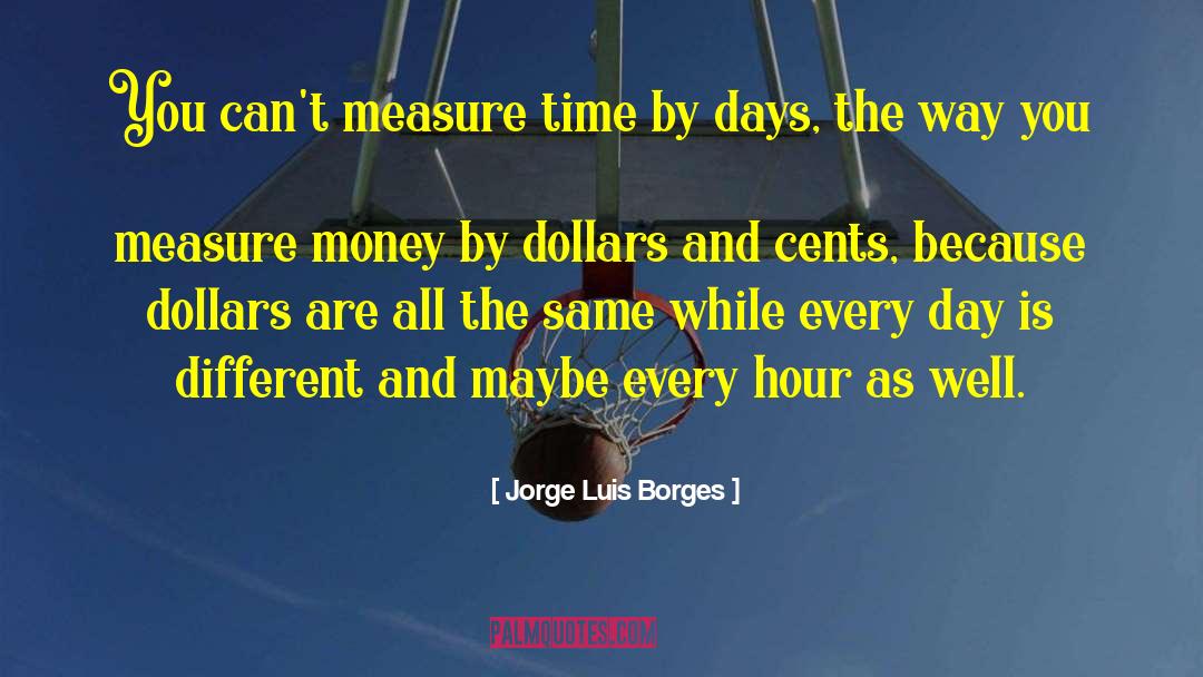 Measure Time quotes by Jorge Luis Borges