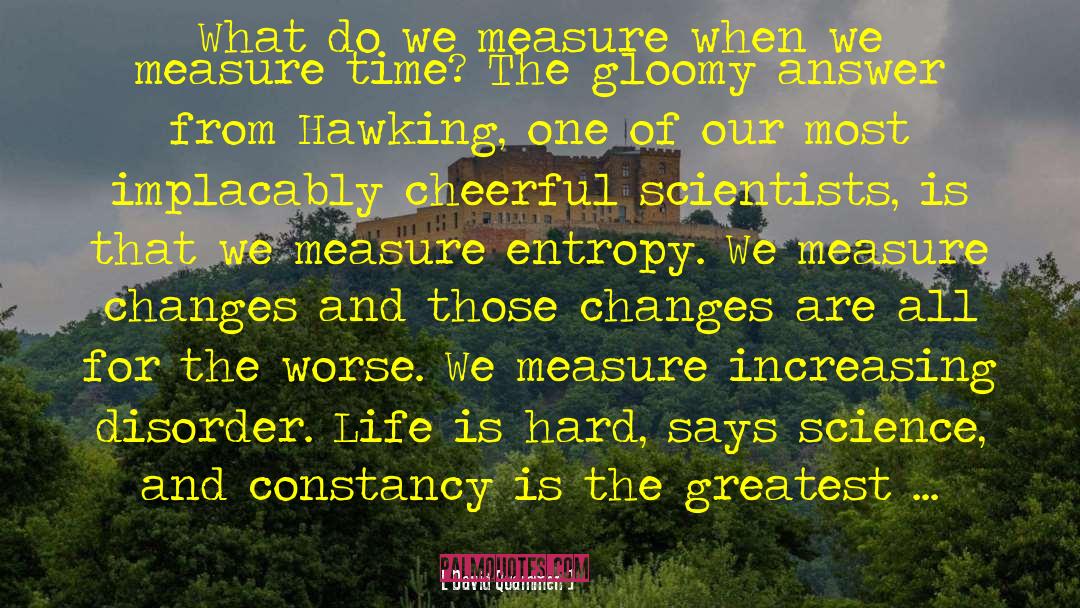 Measure Time quotes by David Quammen