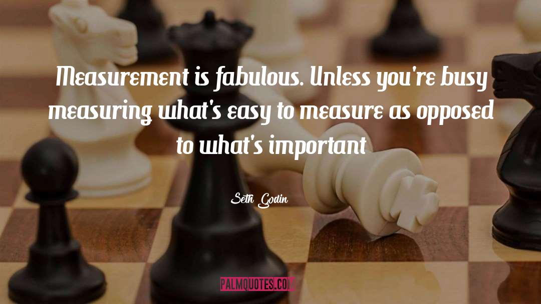 Measurement quotes by Seth Godin
