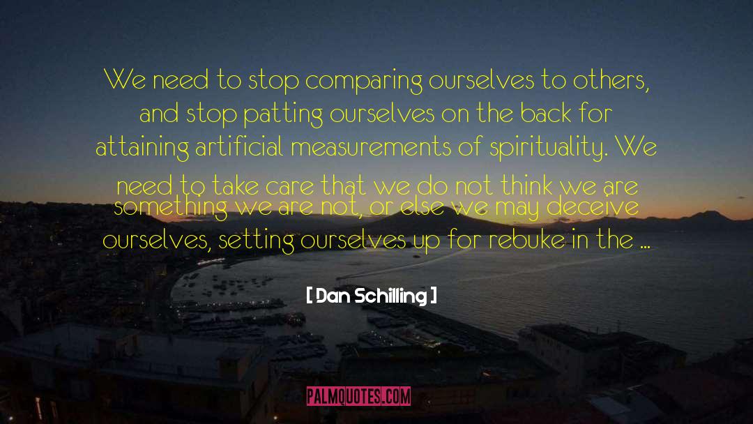 Measurements quotes by Dan Schilling