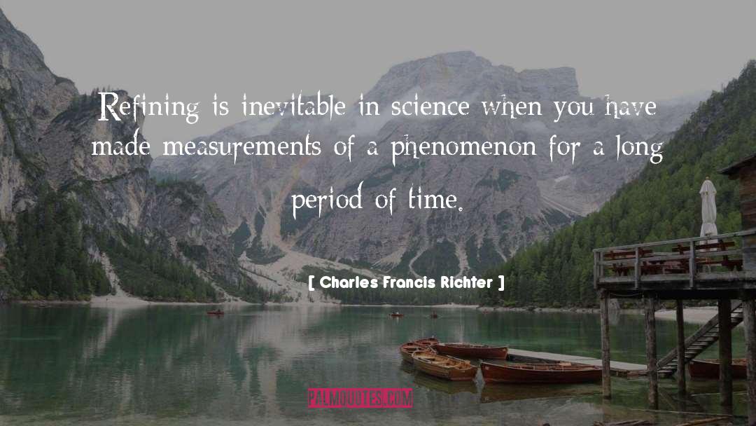 Measurements quotes by Charles Francis Richter