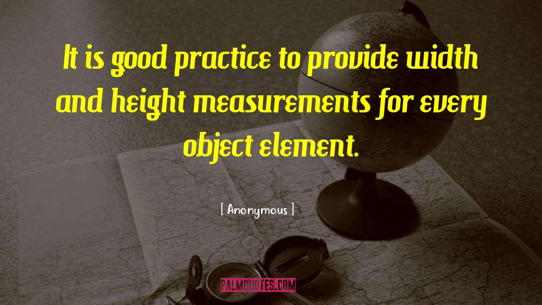 Measurements quotes by Anonymous