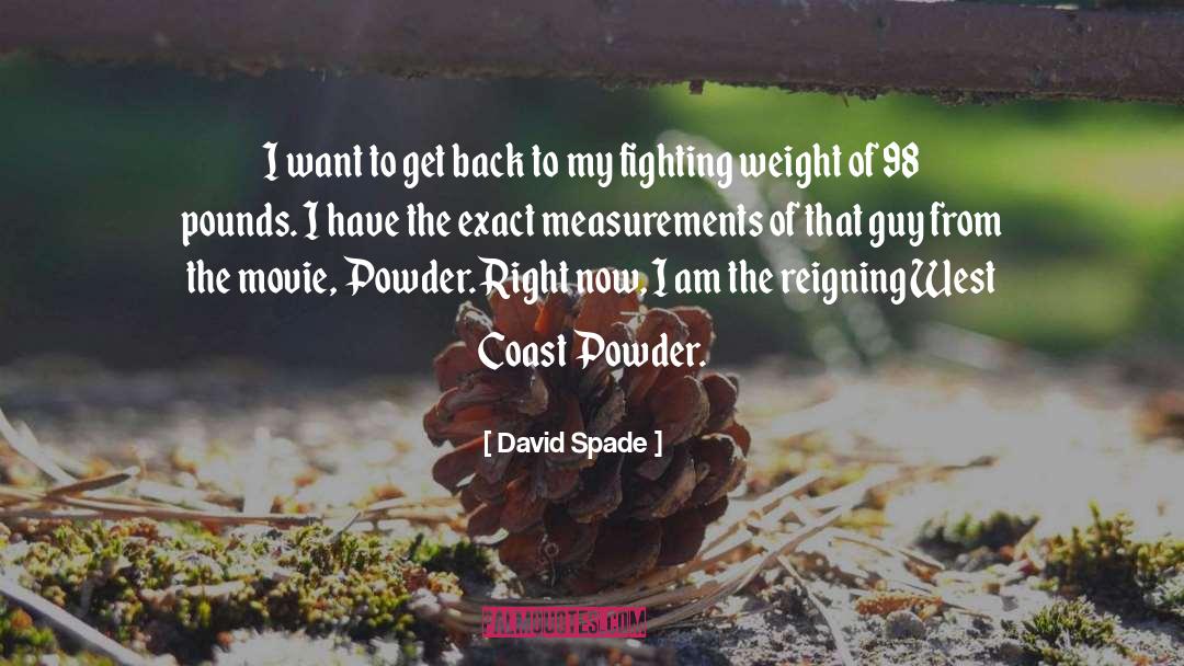 Measurements quotes by David Spade
