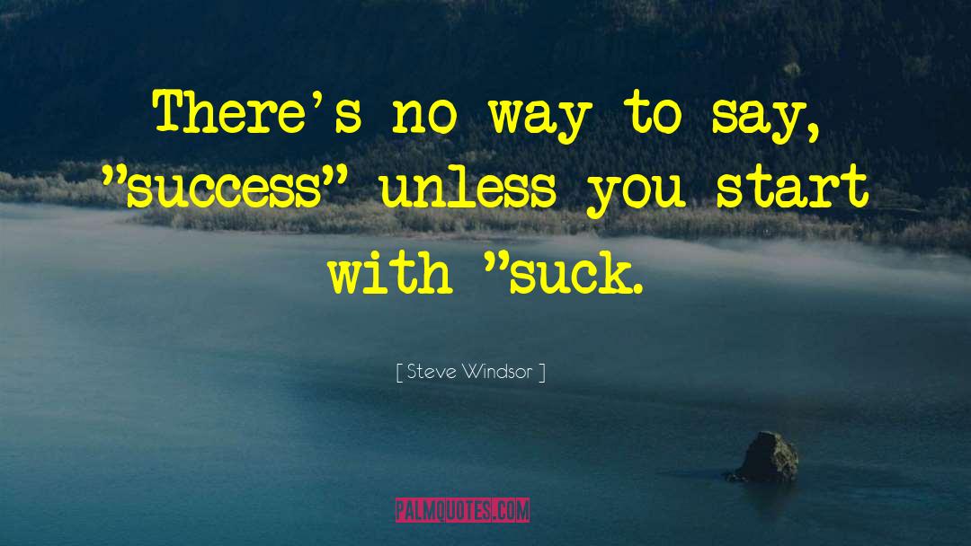 Measuring Success quotes by Steve Windsor