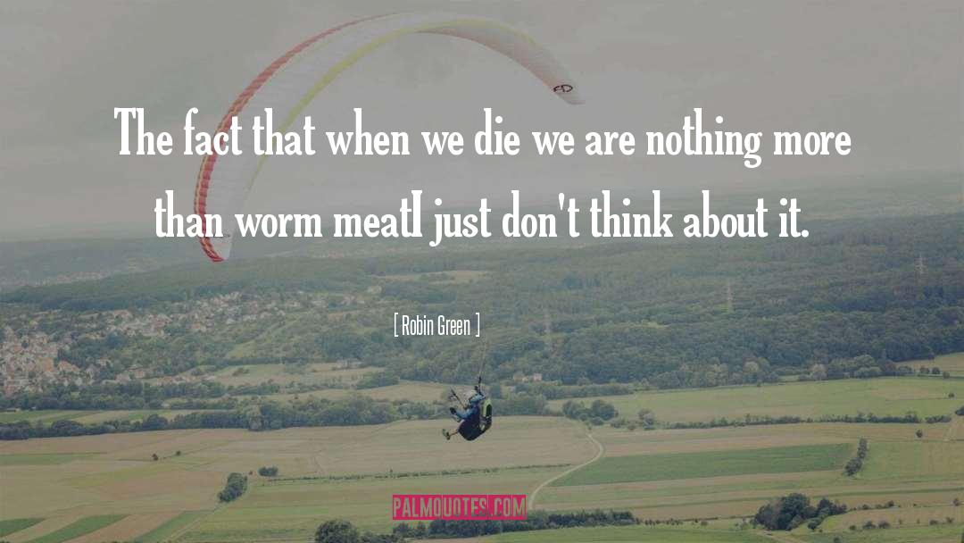 Meat Helmet quotes by Robin Green