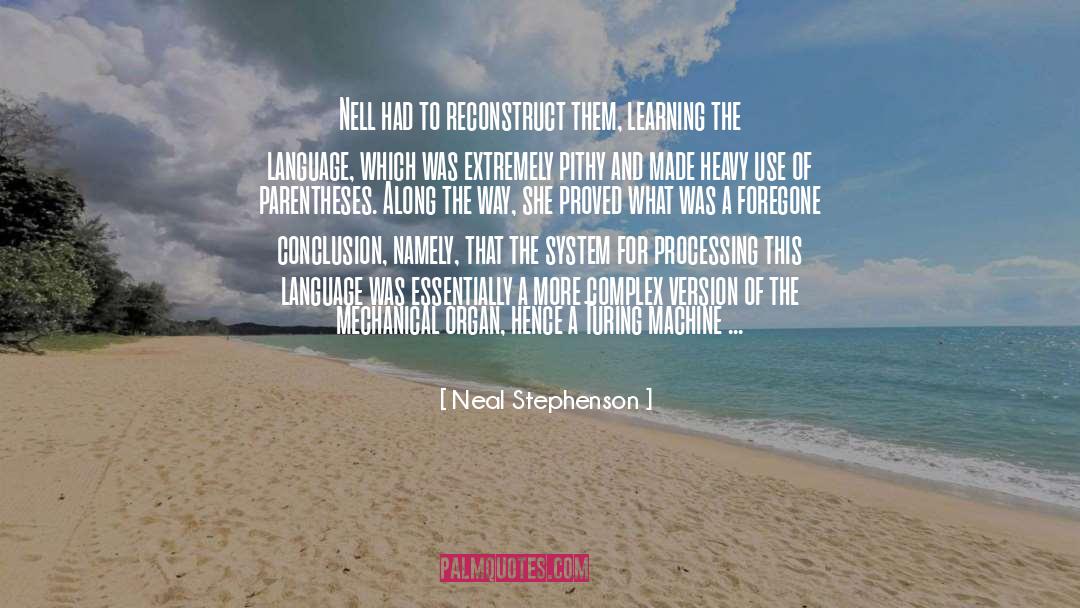 Mechanical quotes by Neal Stephenson