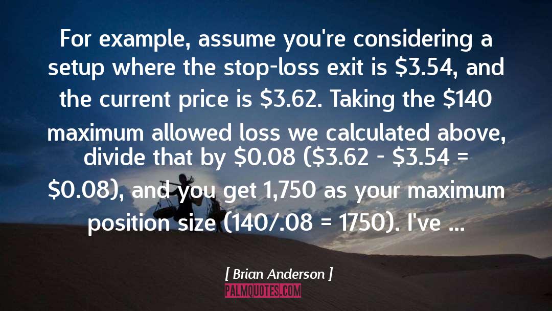 Mechanics Price quotes by Brian Anderson
