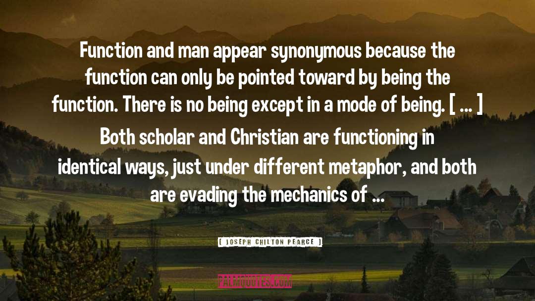 Mechanics quotes by Joseph Chilton Pearce