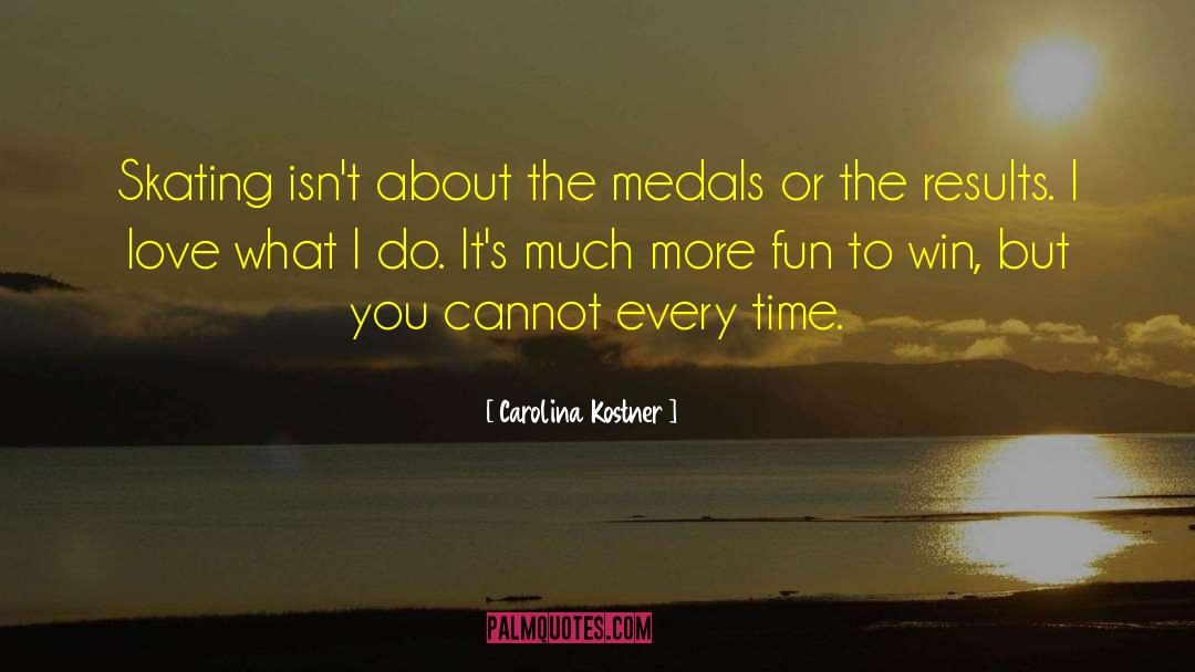 Medals quotes by Carolina Kostner