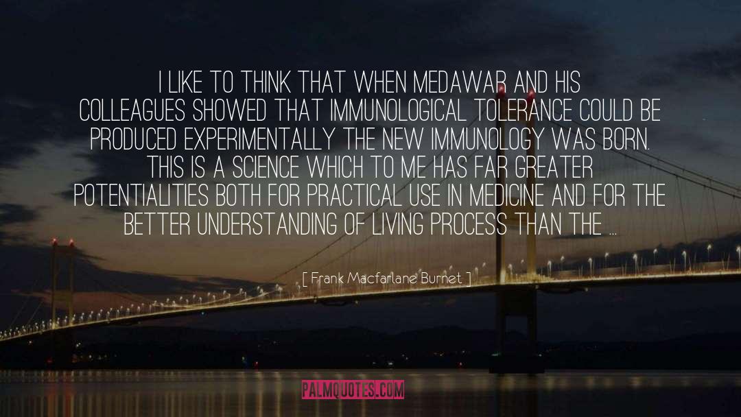 Medawar quotes by Frank Macfarlane Burnet