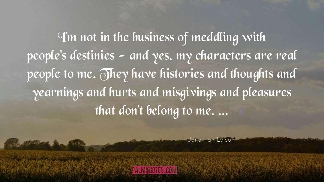 Meddling quotes by Jonathan Evison