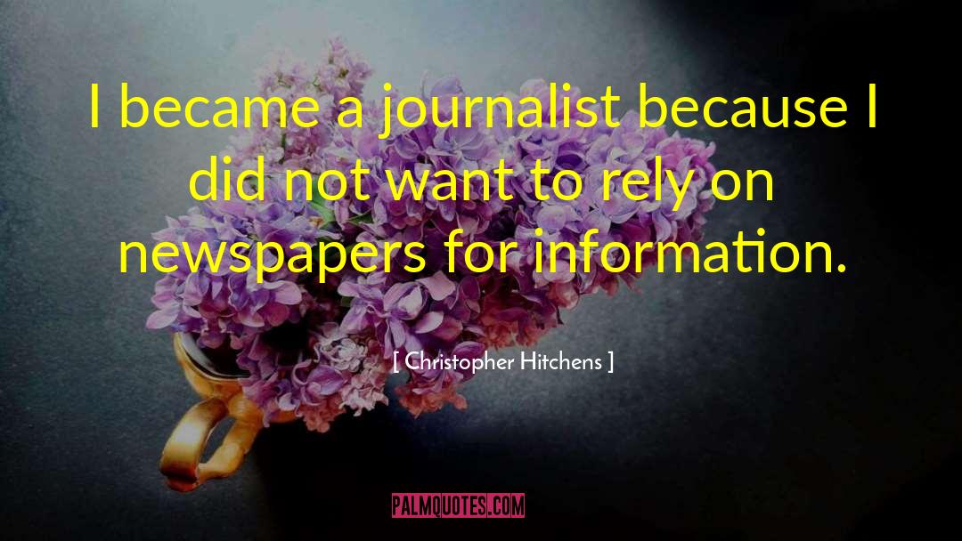 Media Centers quotes by Christopher Hitchens