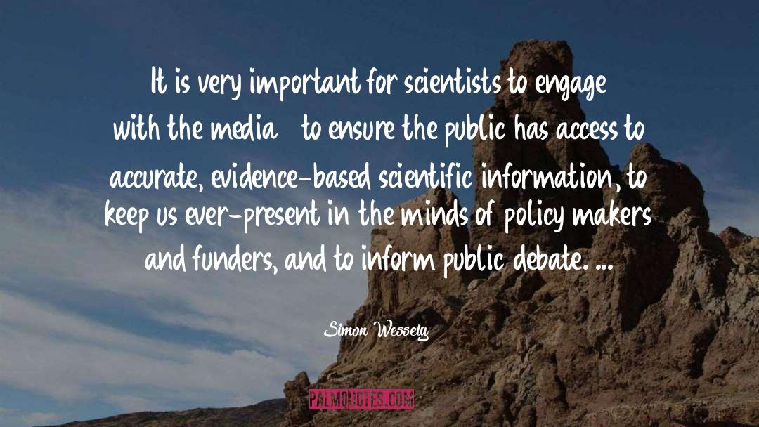 Media Influence quotes by Simon Wessely