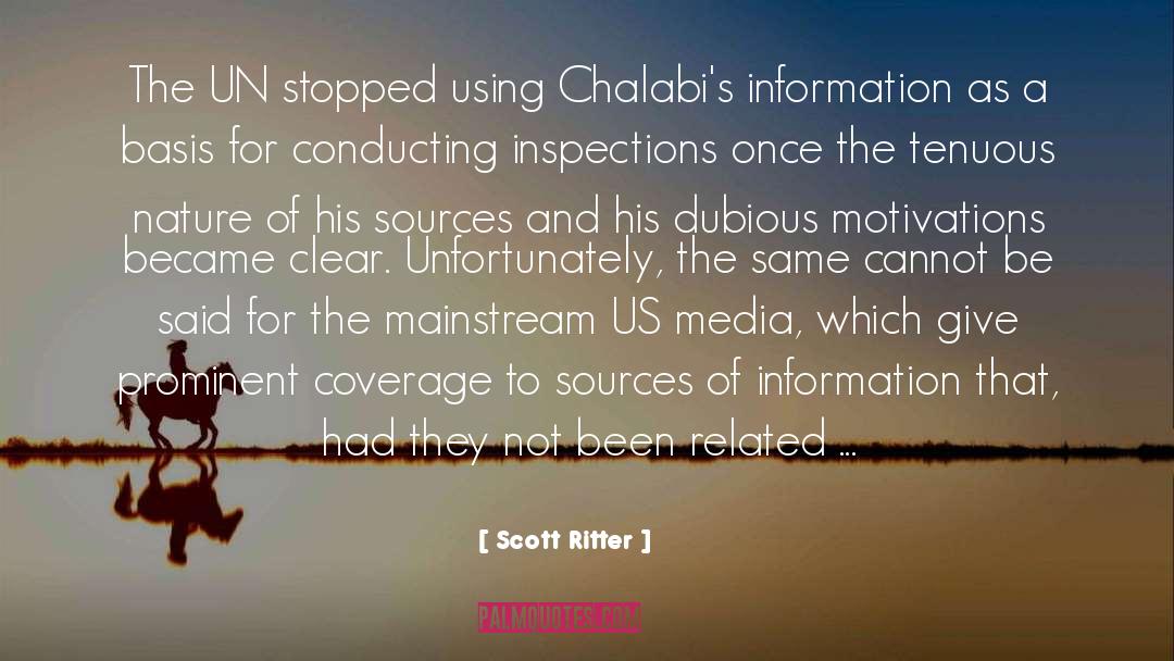 Media quotes by Scott Ritter