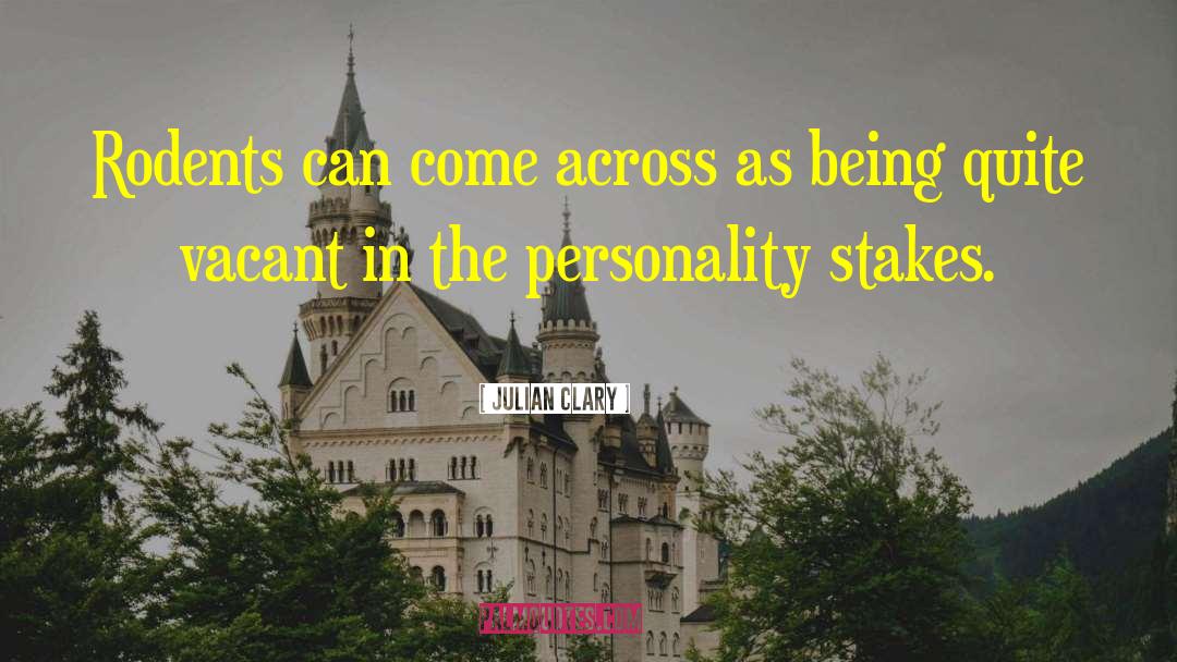 Mediator Personality quotes by Julian Clary