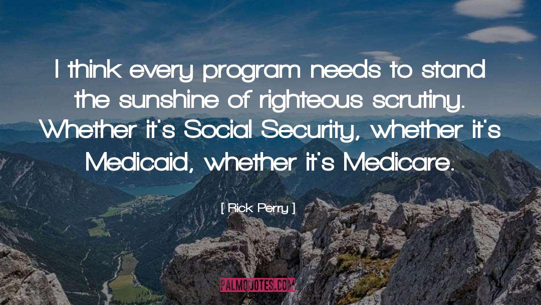 Medicaid quotes by Rick Perry