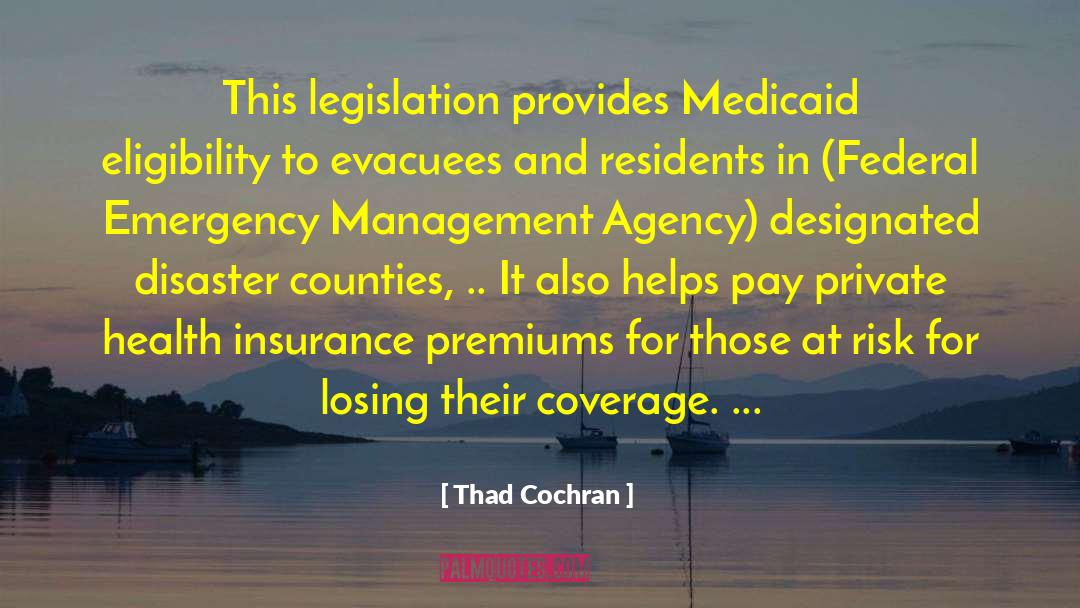 Medicaid quotes by Thad Cochran