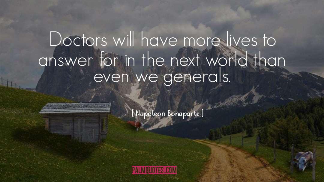 Medical quotes by Napoleon Bonaparte