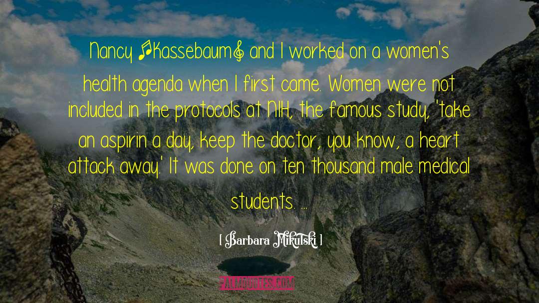 Medical Students quotes by Barbara Mikulski