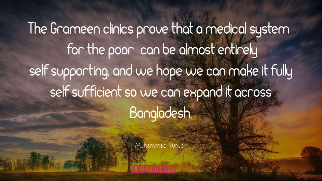 Medical System quotes by Muhammad Yunus