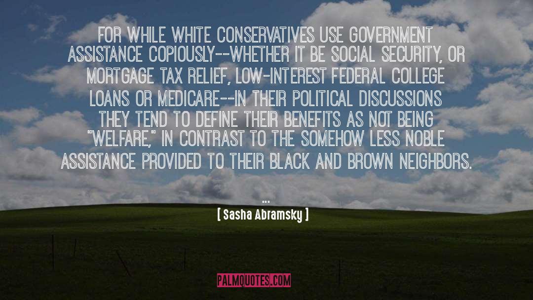 Medicare And Medicaid quotes by Sasha Abramsky