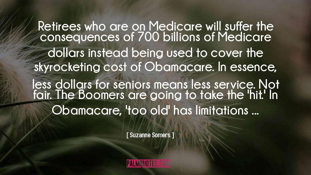 Medicare quotes by Suzanne Somers