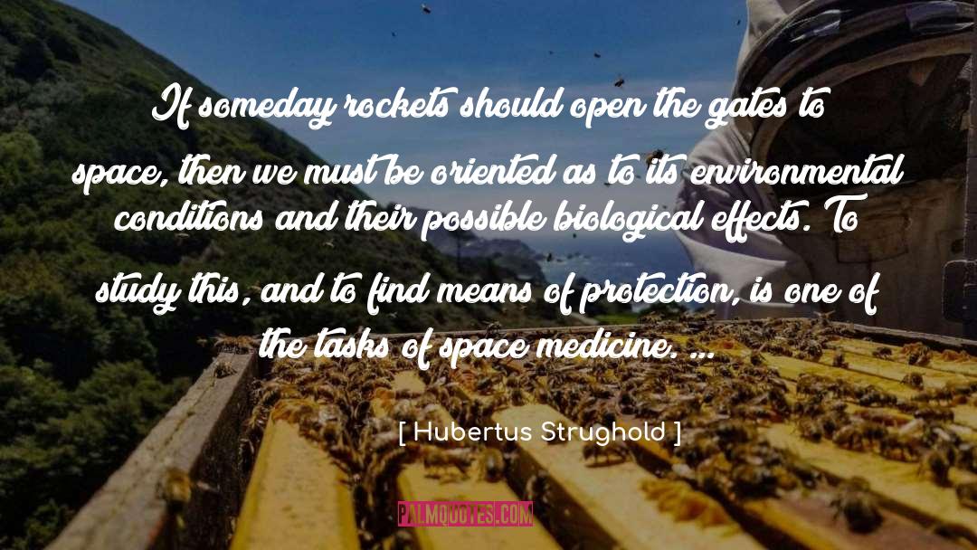 Medicine quotes by Hubertus Strughold