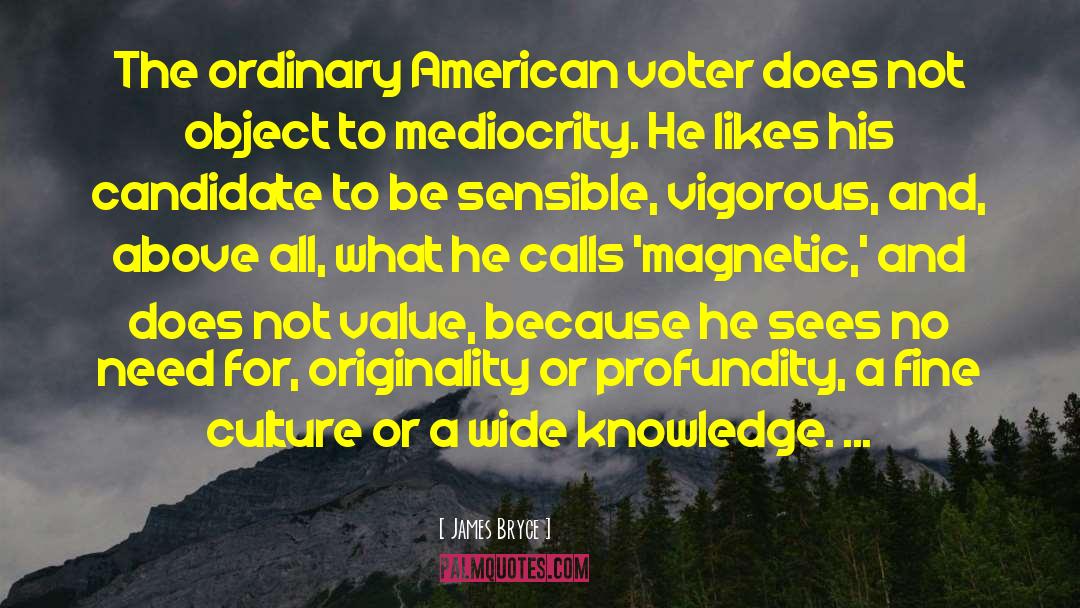 Mediocrity quotes by James Bryce
