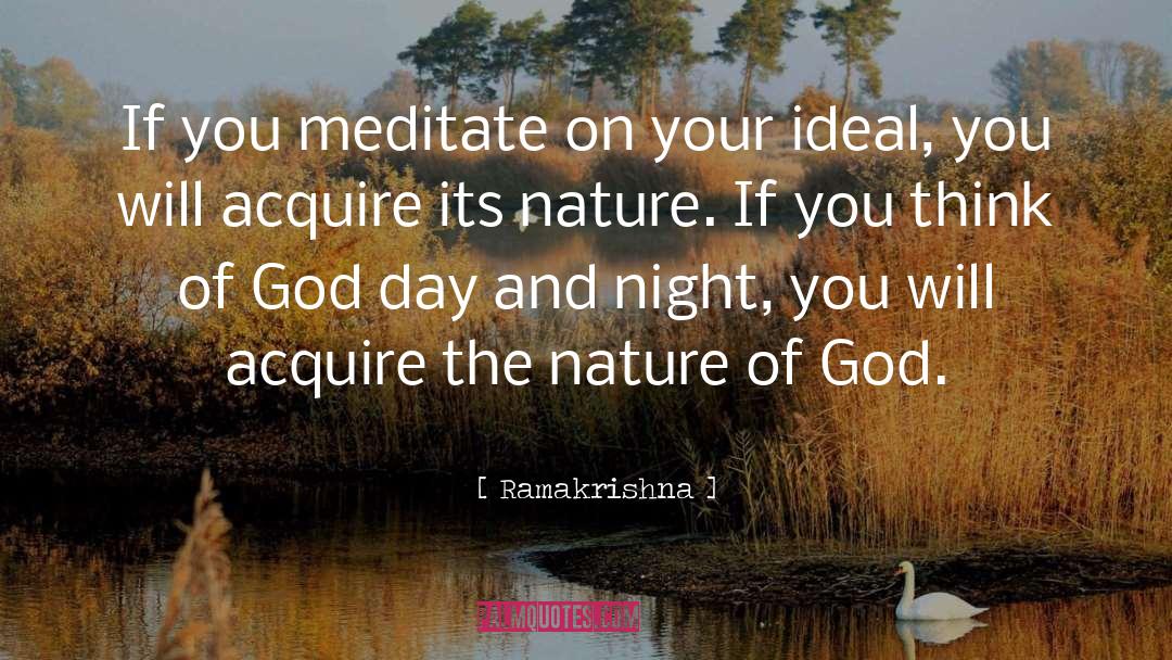 Meditate On quotes by Ramakrishna