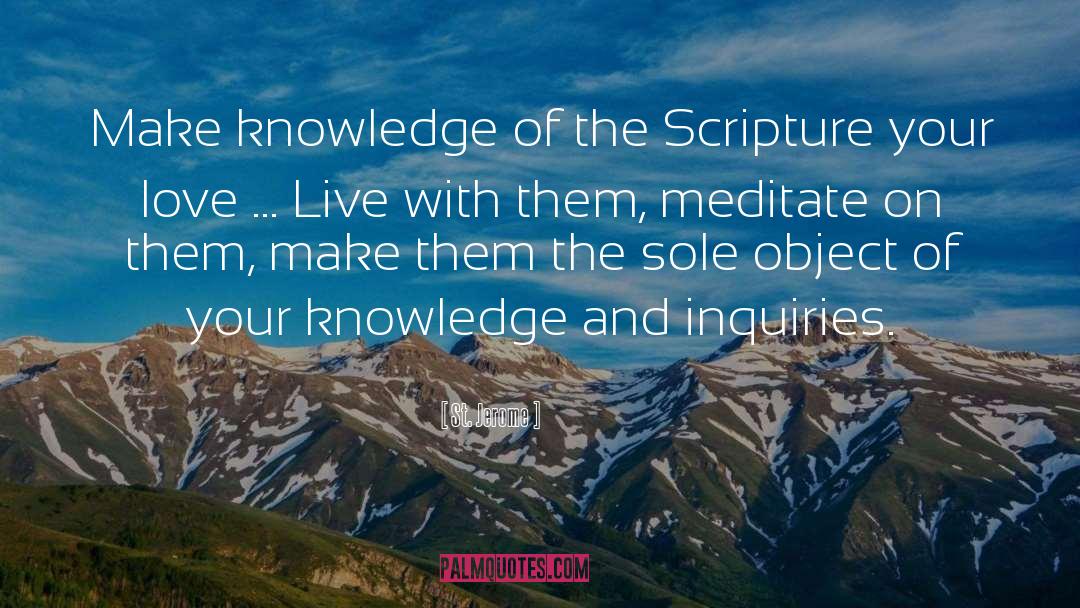 Meditate On quotes by St. Jerome