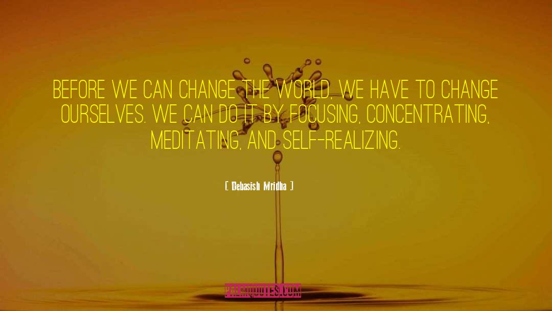 Meditating quotes by Debasish Mridha