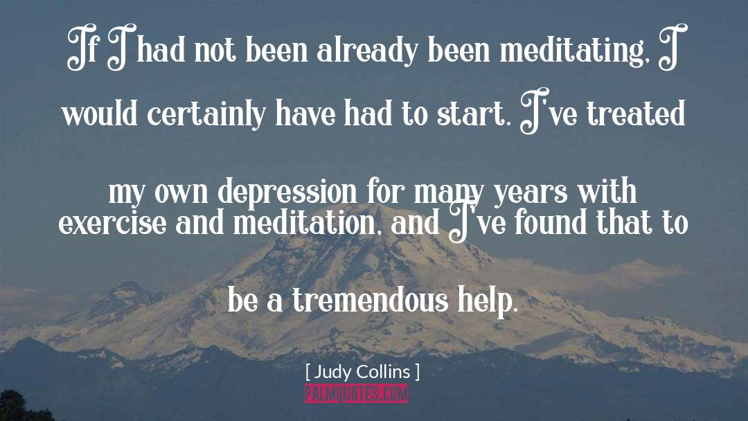 Meditating quotes by Judy Collins