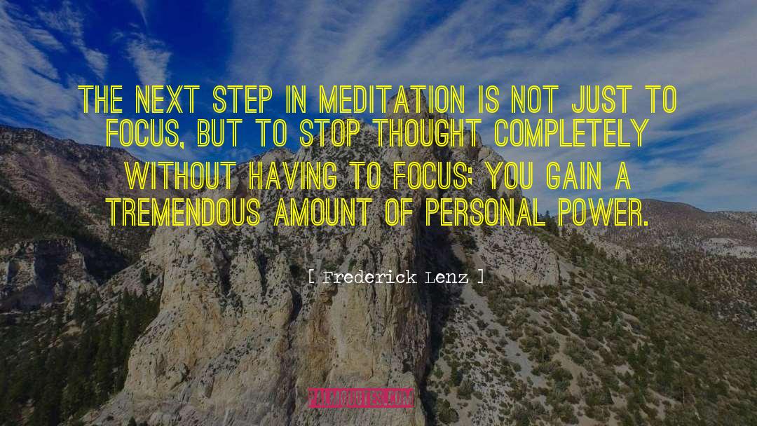 Meditation Experience quotes by Frederick Lenz