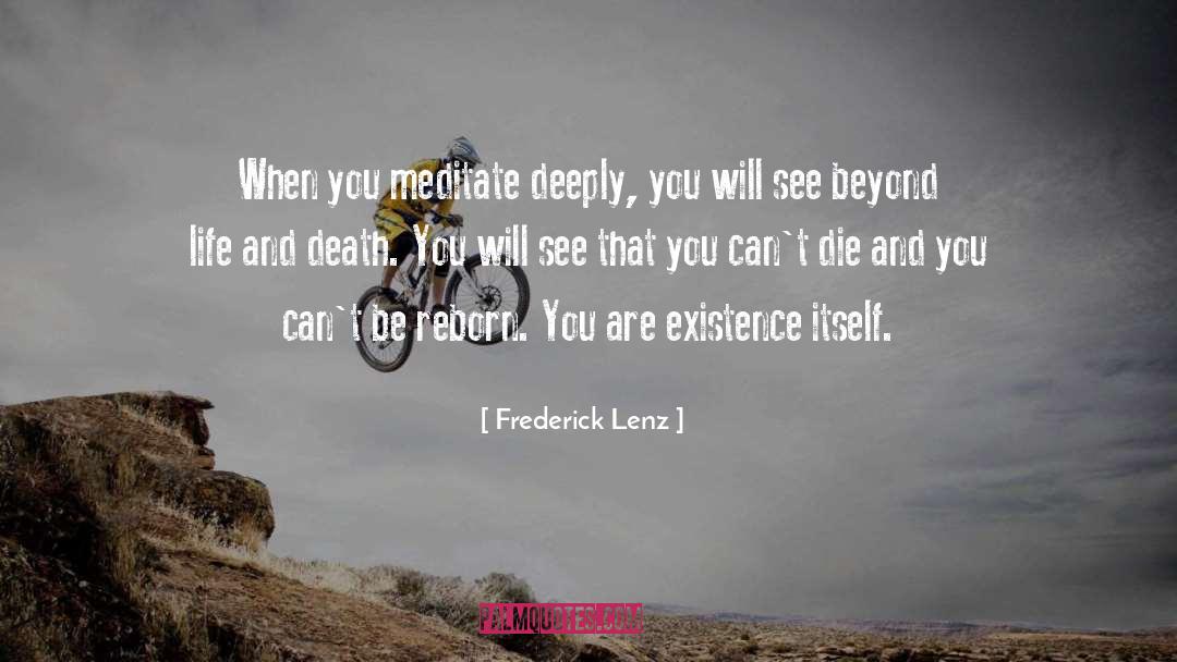 Meditation Instructions quotes by Frederick Lenz