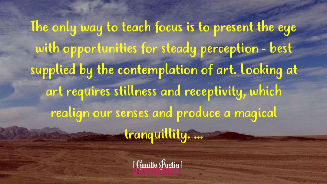 Meditation Is A Magical Way quotes by Camille Paglia