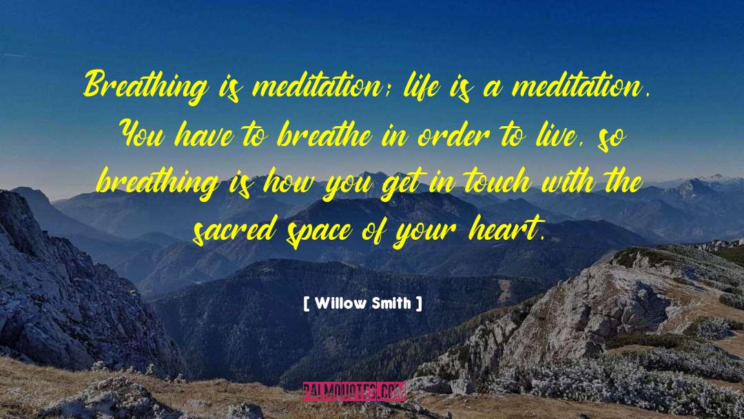 Meditation Life quotes by Willow Smith