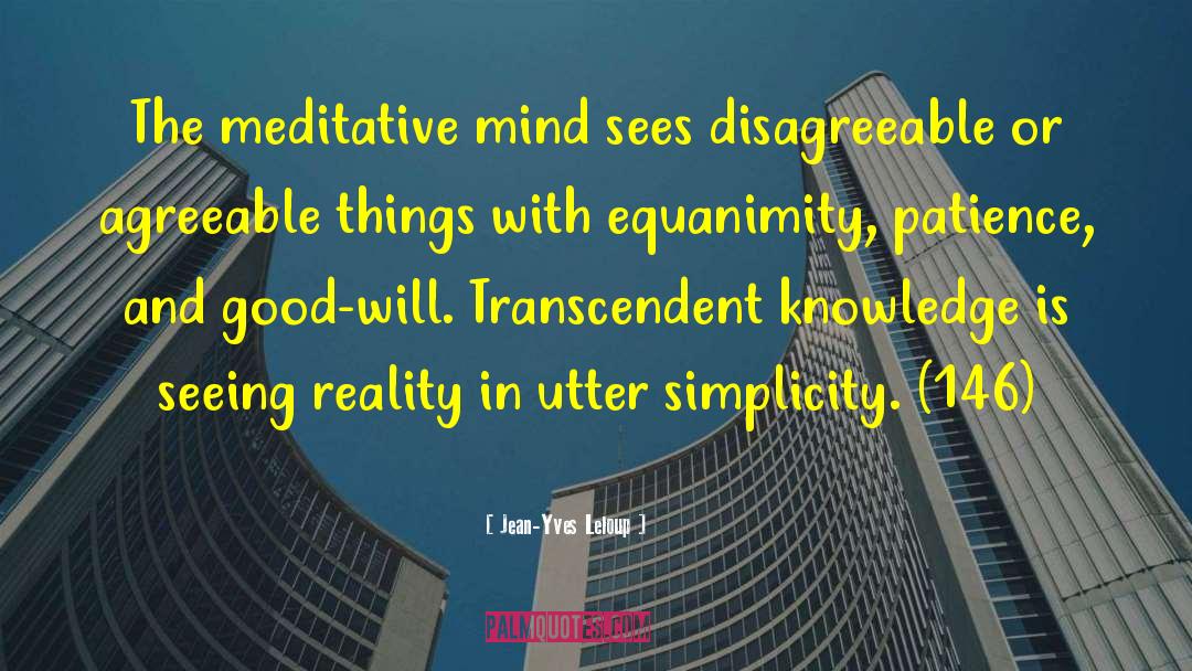 Meditation Mind quotes by Jean-Yves Leloup