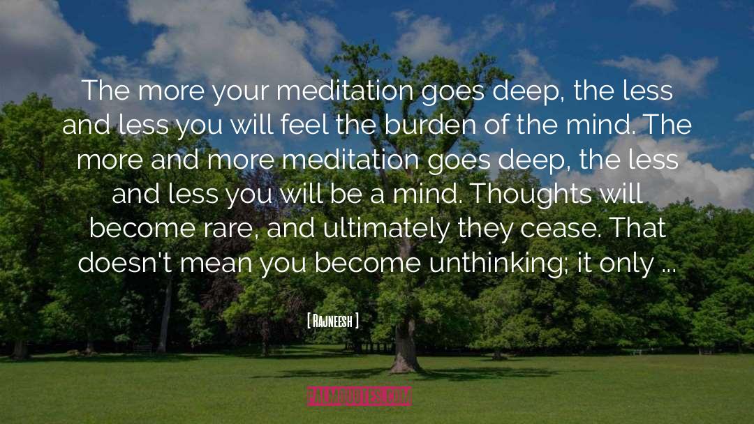 Meditation Mind quotes by Rajneesh