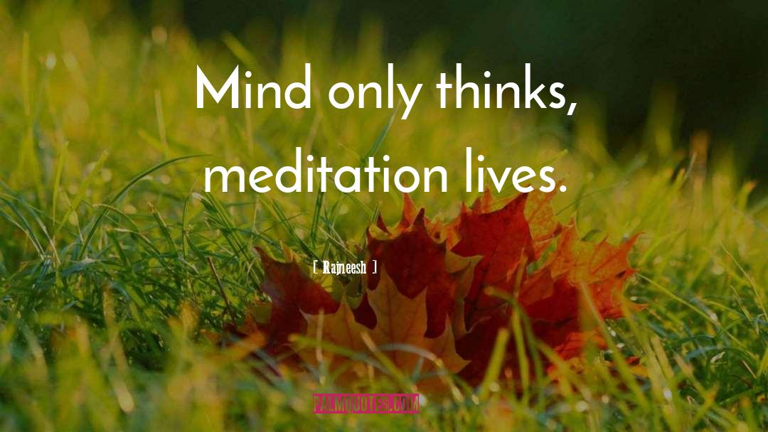 Meditation Mind quotes by Rajneesh