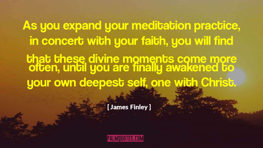 Meditation Practice quotes by James Finley