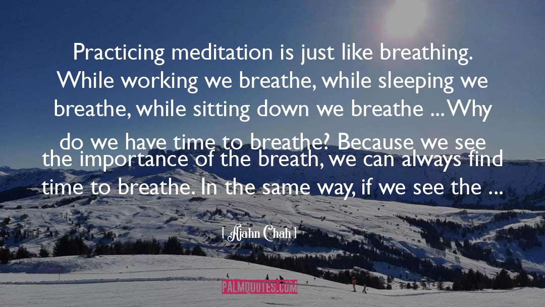 Meditation Practice quotes by Ajahn Chah