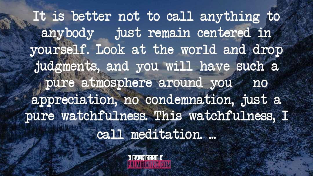 Meditation quotes by Rajneesh