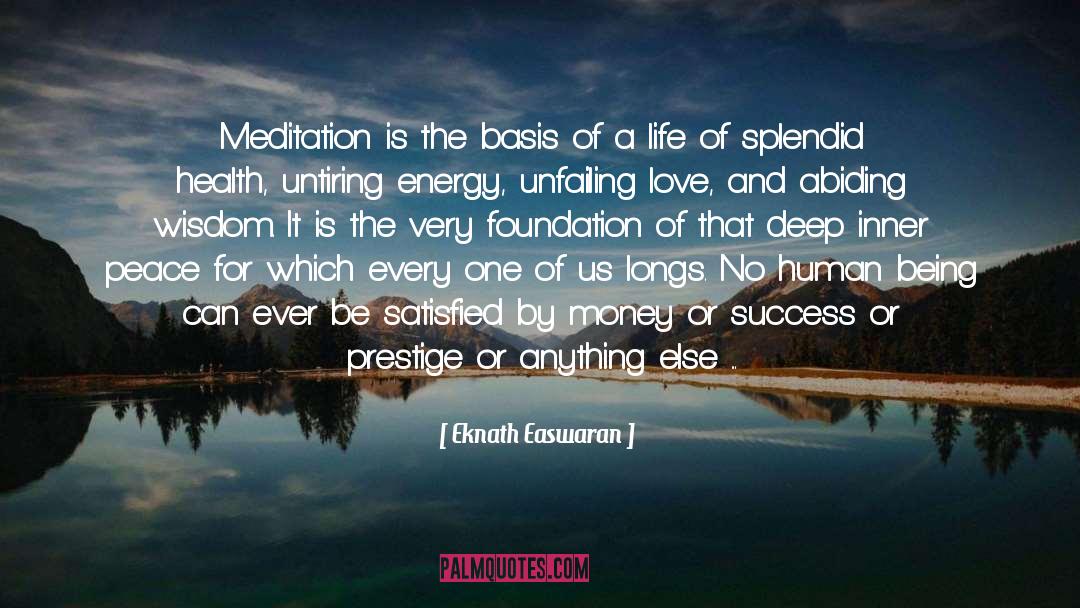 Meditation quotes by Eknath Easwaran