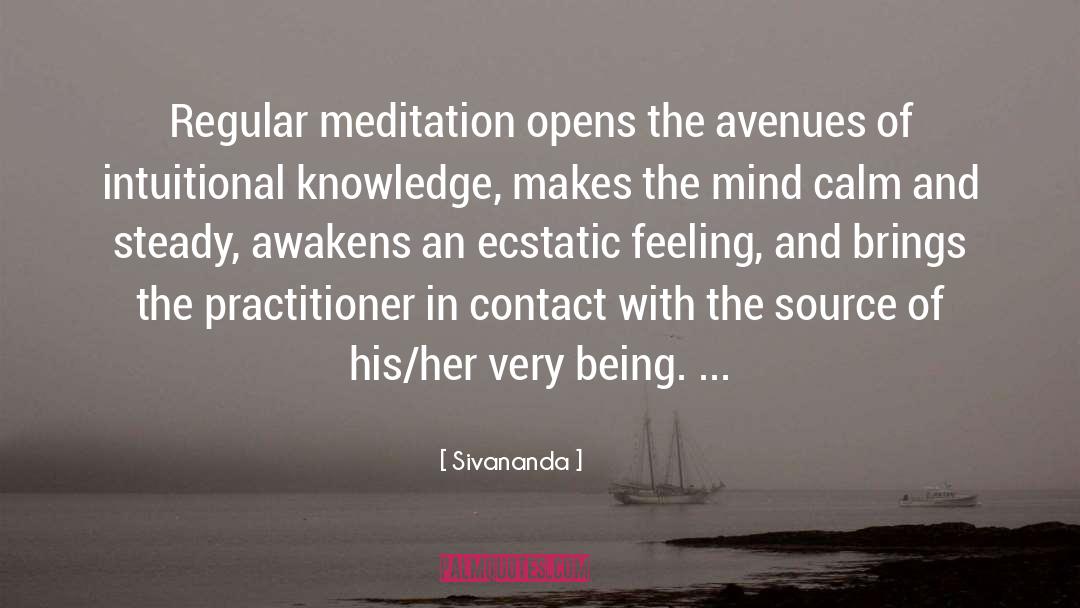Meditation quotes by Sivananda