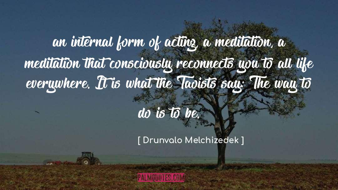 Meditation quotes by Drunvalo Melchizedek