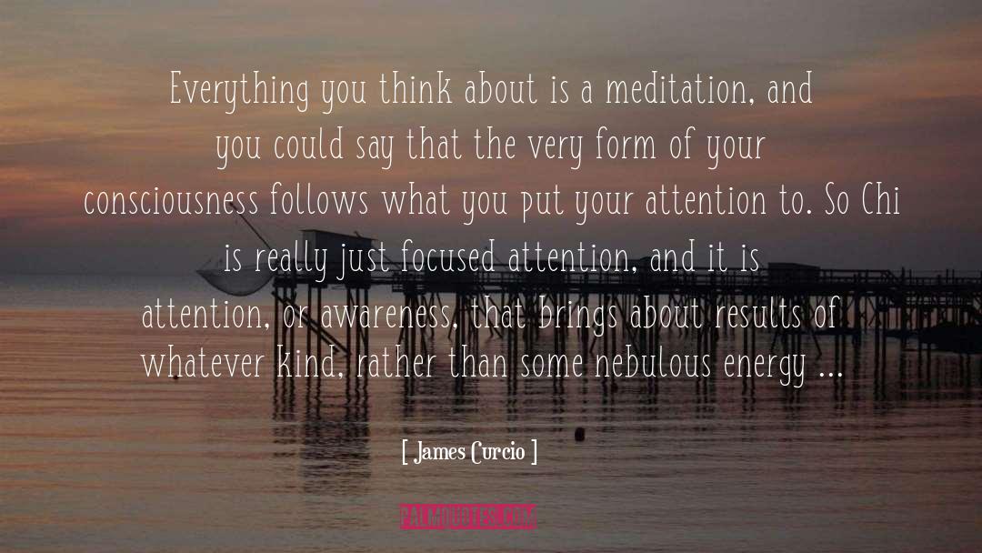 Meditation quotes by James Curcio