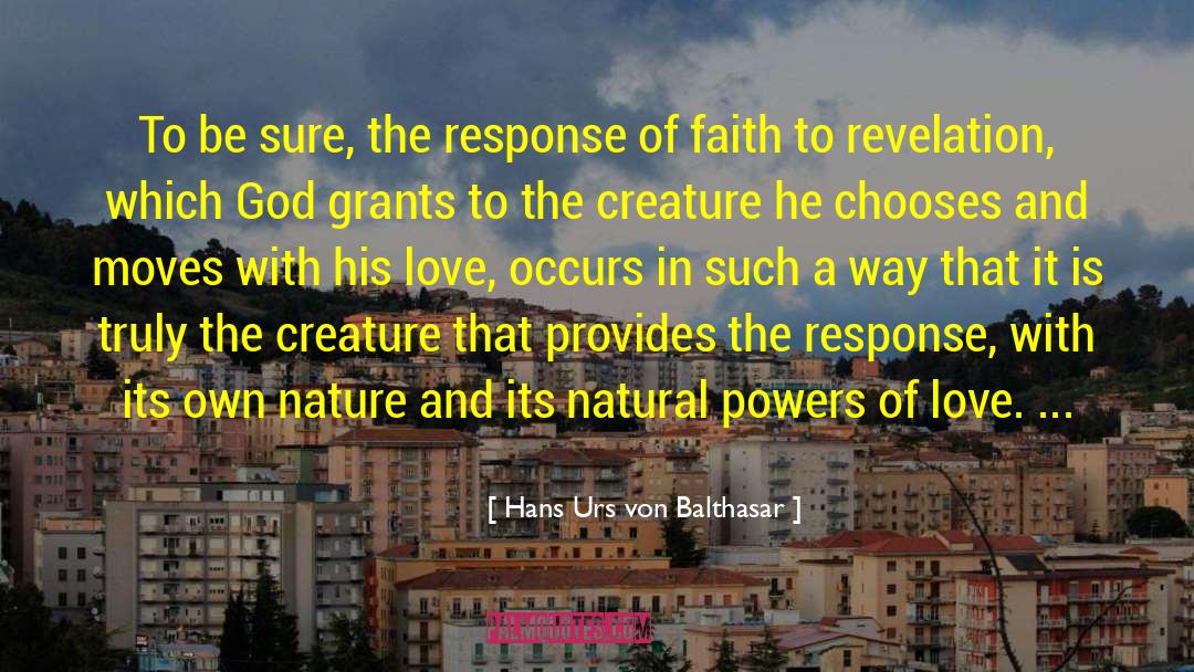 Meditation With Nature quotes by Hans Urs Von Balthasar