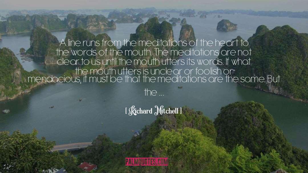 Meditations quotes by Richard Mitchell