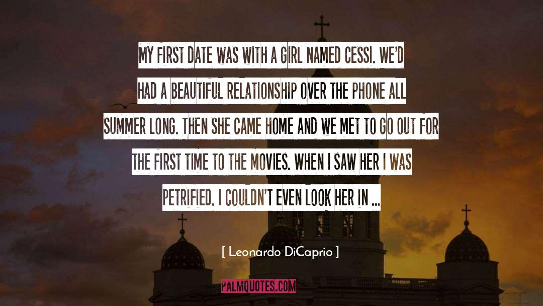 Meeting A Beautiful Girl quotes by Leonardo DiCaprio